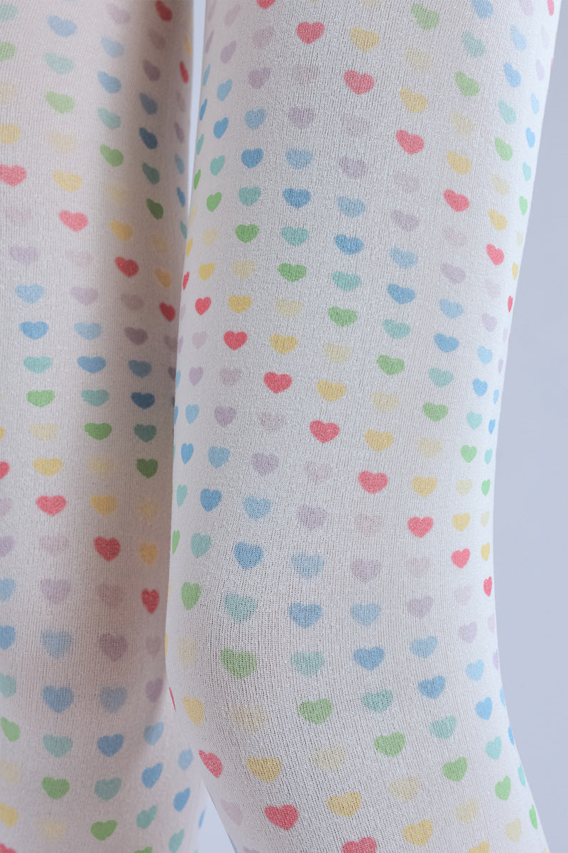 Colorful Heart Tights-Grainvity