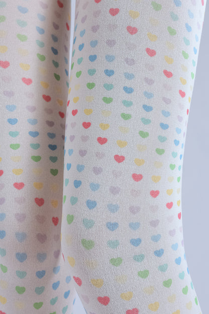 Colorful Heart Tights-Grainvity