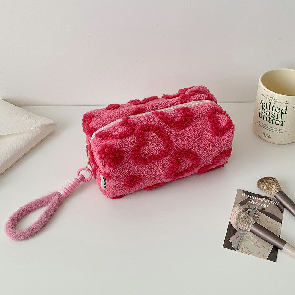 Fuzzy Makeup Bag