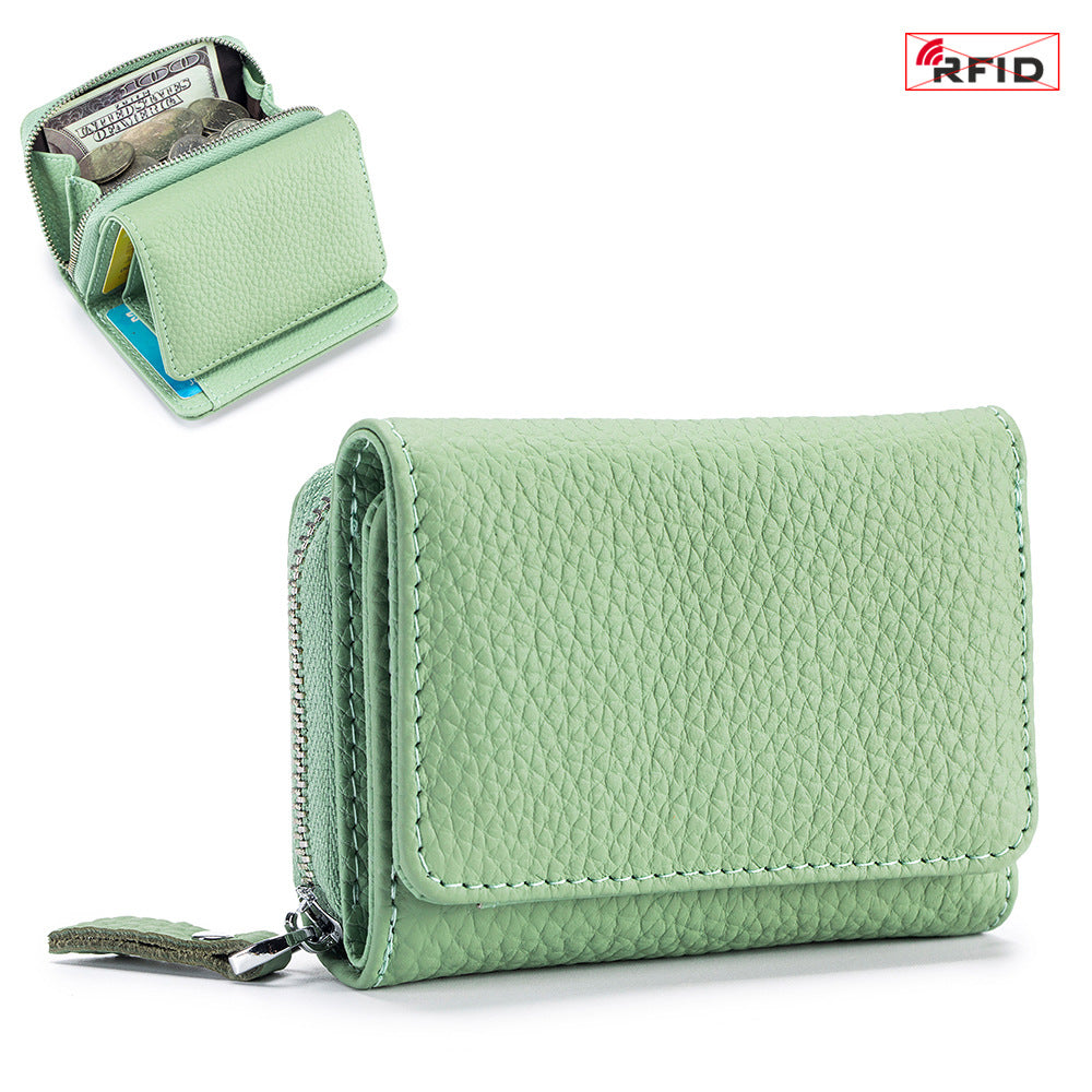 Short Three Folder Mini Wallet