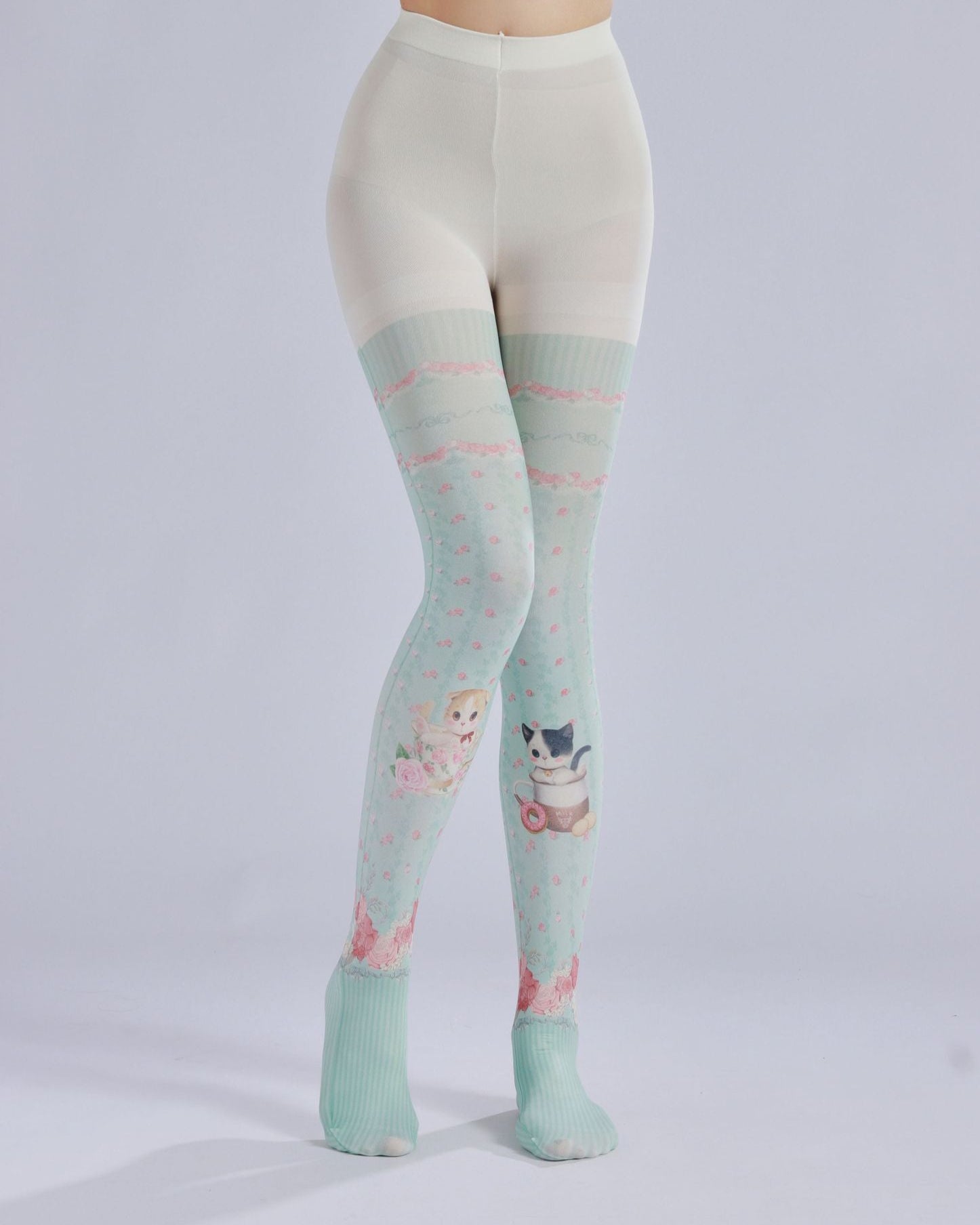 Kitty Lolita Women Tights with high elasticity and shaping fit, suitable for events, cosplay, street style, and gifting girls at Christmas