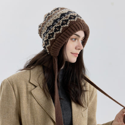 Women Fair Isle Hat For winter