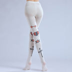 Gothic Lolita Cross Tights with high elasticity and shaping fit, suitable for events, cosplay, street style, and gifting girls at Christmas
