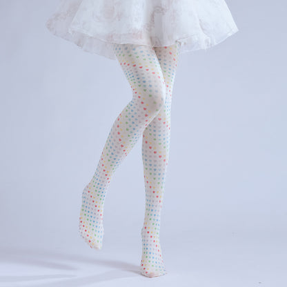 Colorful Heart Tights-Grainvity