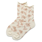 Vintage Floral Socks white