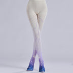 Purple Grident Tights Lolita Women's Fancy Dress Costume Accessories, Perfect for Parties, Office, Street Fashion, and Daily Wear
