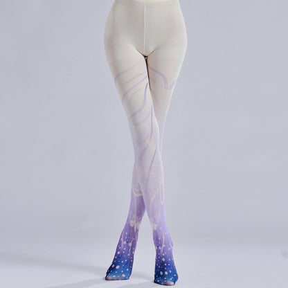 Purple Grident Tights Lolita-Grainvity