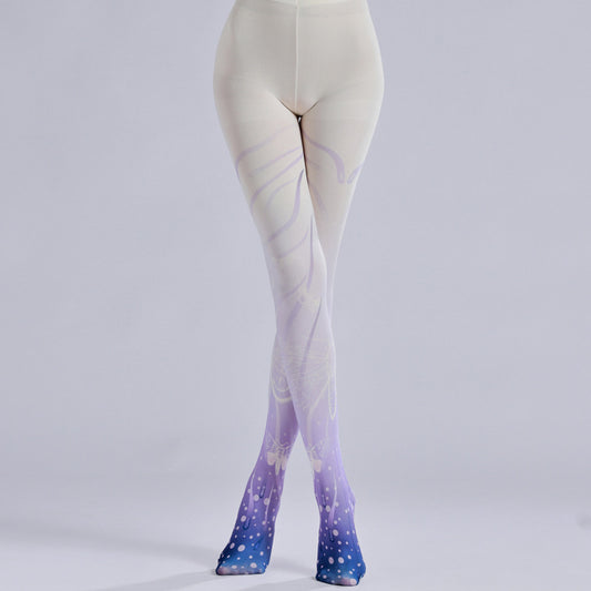 Purple Grident Tights Lolita-Grainvity