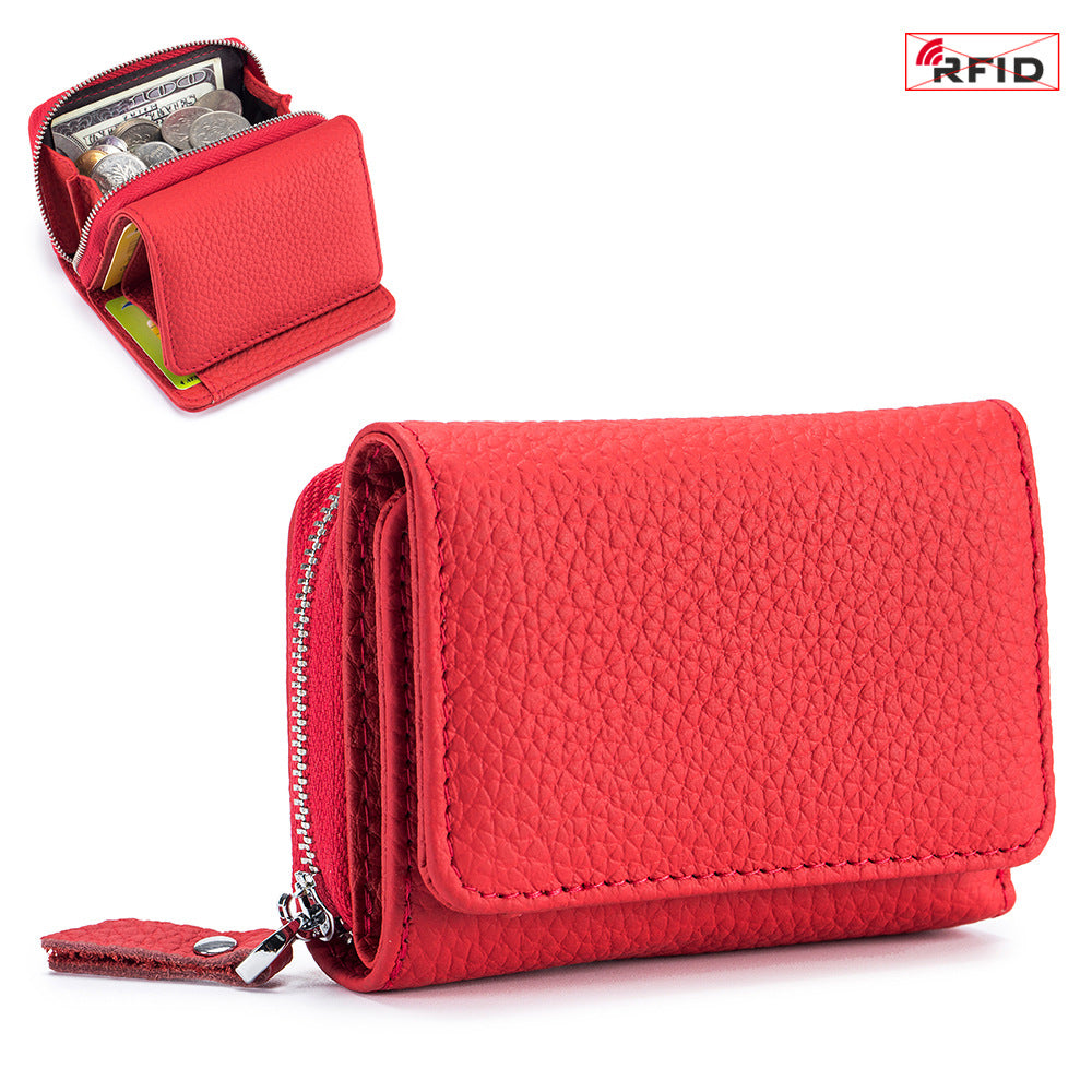 Short Three Folder Mini Wallet