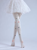 Teddy Bear Tights Velvet Stockings with high elasticity and shaping fit, suitable for events, cosplay, street style, and gifting girls at Christmas