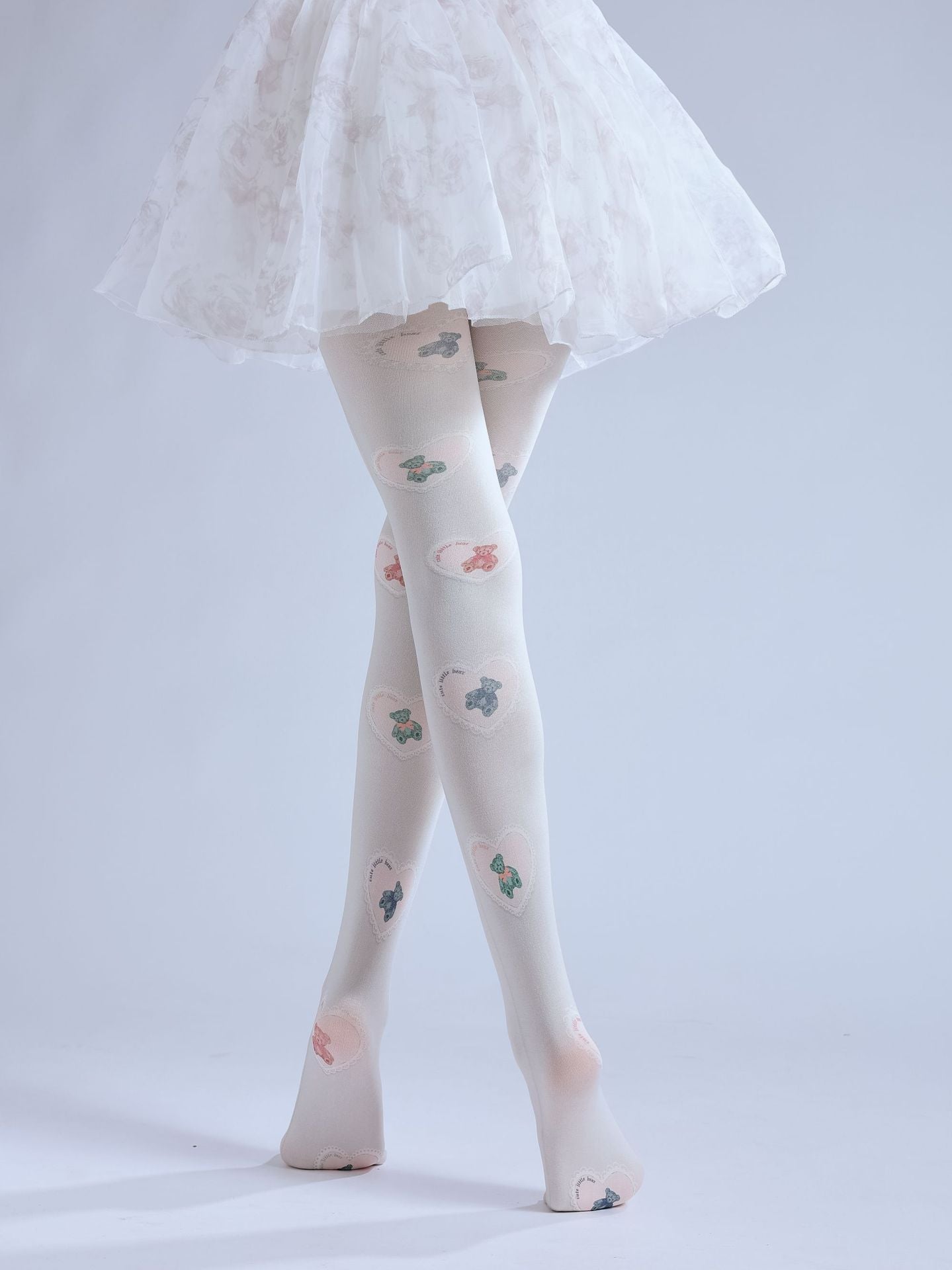 Teddy Bear Tights Velvet Stockings with high elasticity and shaping fit, suitable for events, cosplay, street style, and gifting girls at Christmas