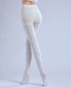 Striped Women Tights Ice Cream Stocking with high elasticity and shaping fit, suitable for events, cosplay, street style, and gifting girls at Christmas