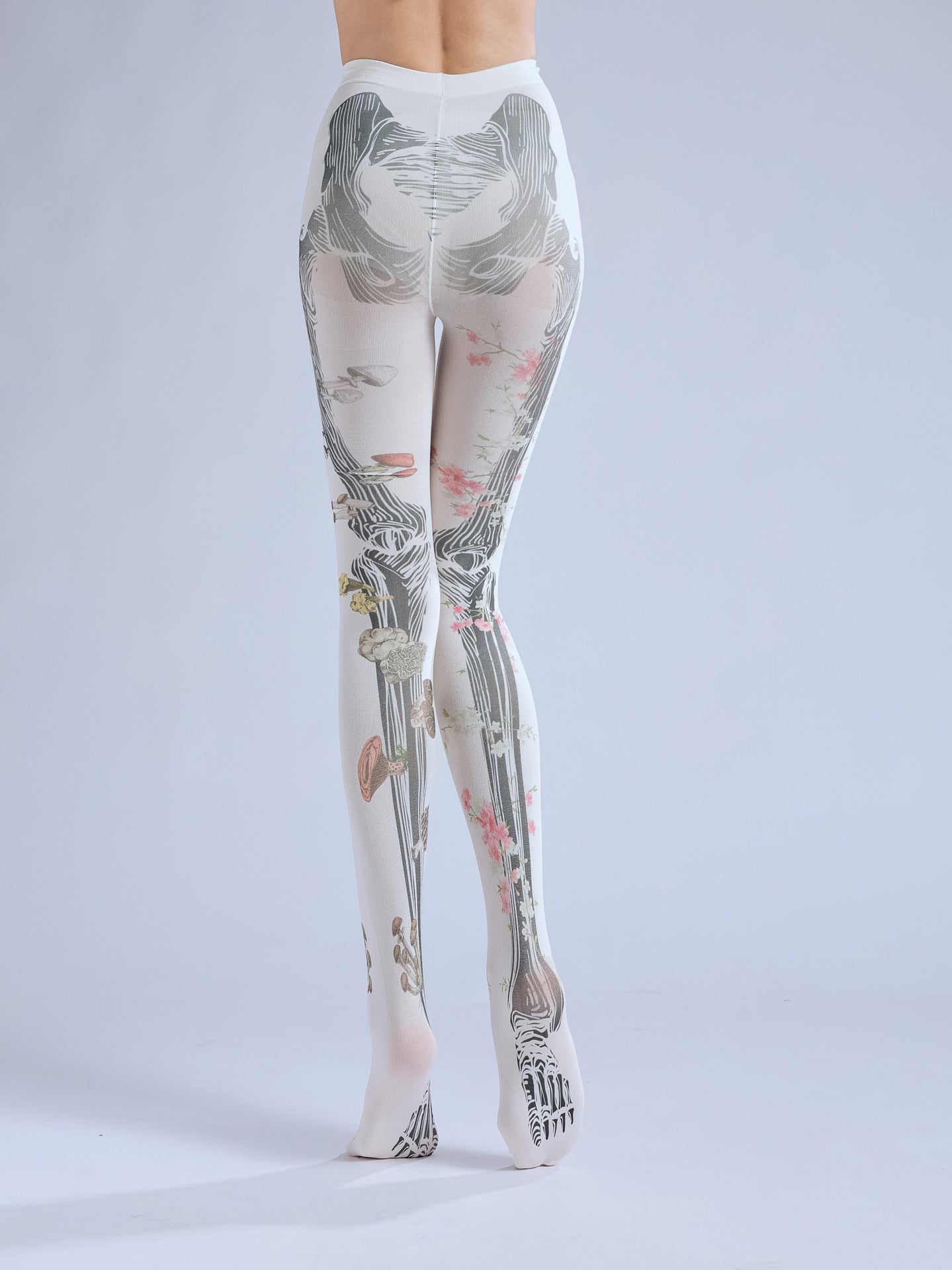 Gothic Skeleton Tights Dark Punk Stocking with high elasticity, perfect for parties, cosplay, events, and street fashion