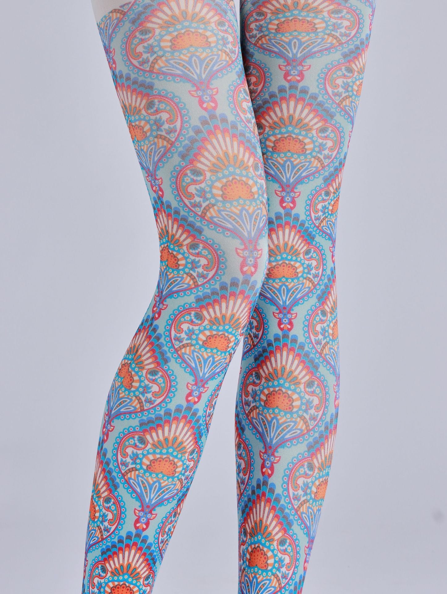 Vintage Colorful Tights Boho with high elasticity and compression,shaping fit and ideal for weddings, parties, ethnic outfits, and street fashion