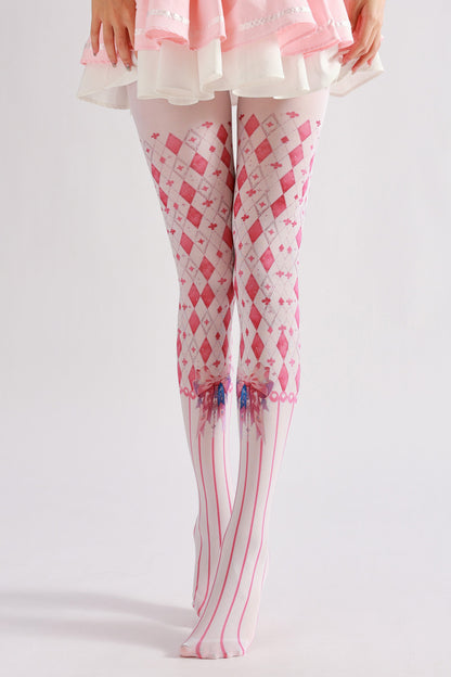 Lolita Bow Knot Pink Tights-Grainvity