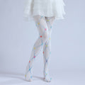Colorful Tights Bead Stocking with high elasticity and shaping fit, suitable for events, cosplay, street style, and gifting girls at Christmas