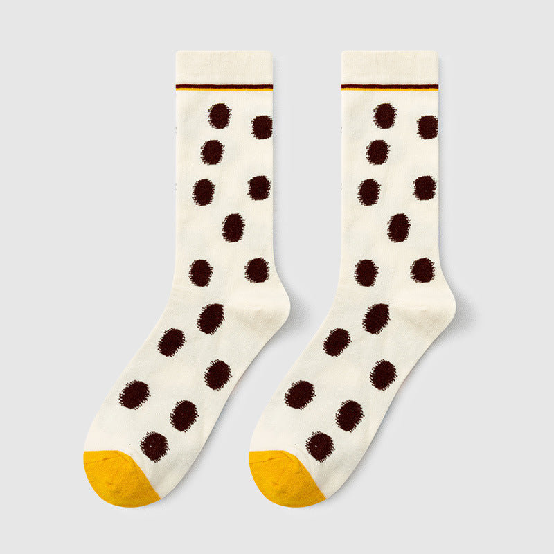 Polka Dots Socks women cotton outdoor