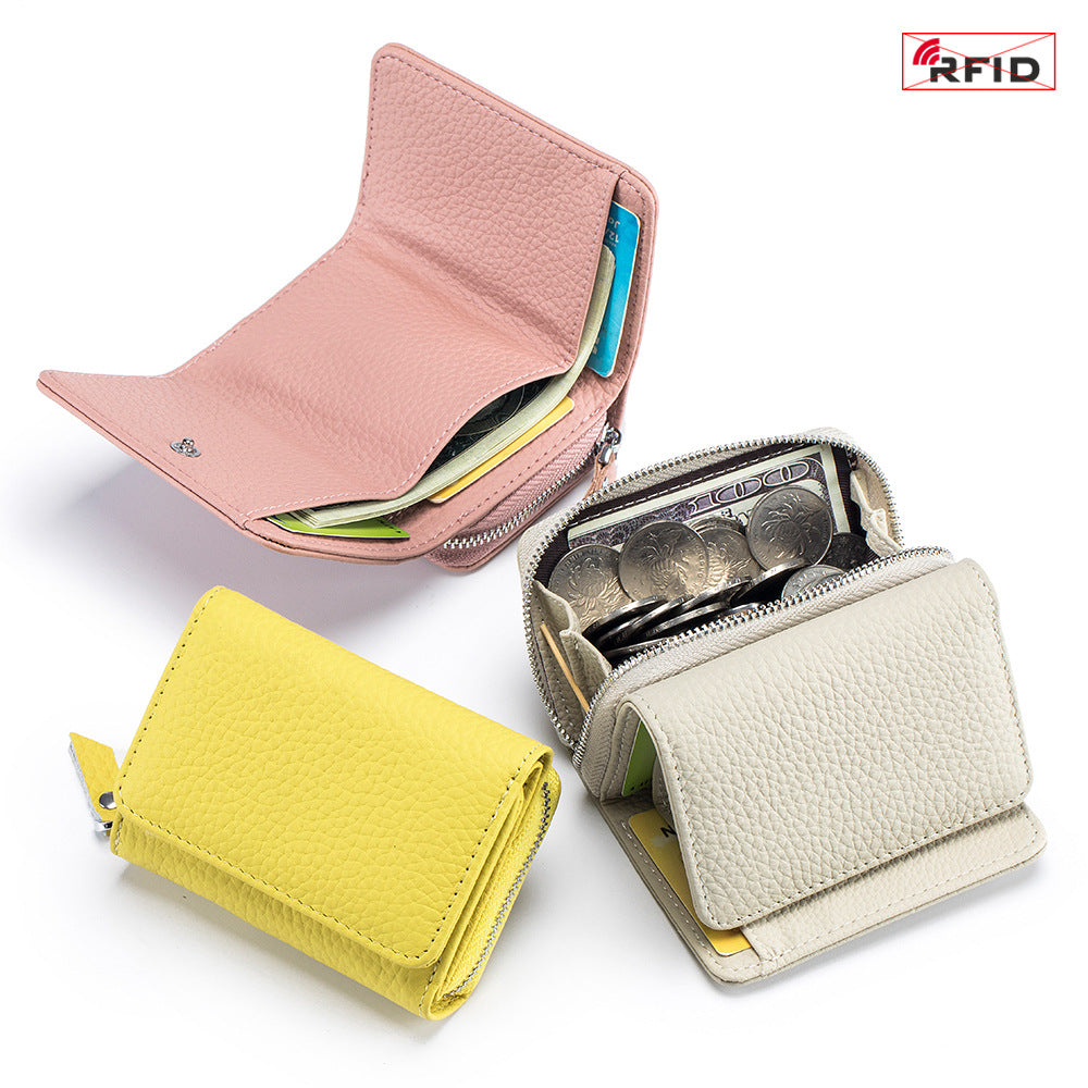 Short Three Folder Mini Wallet