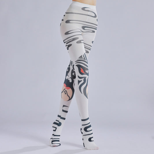 Chinese Peking Opera Face Tights-Grainvity