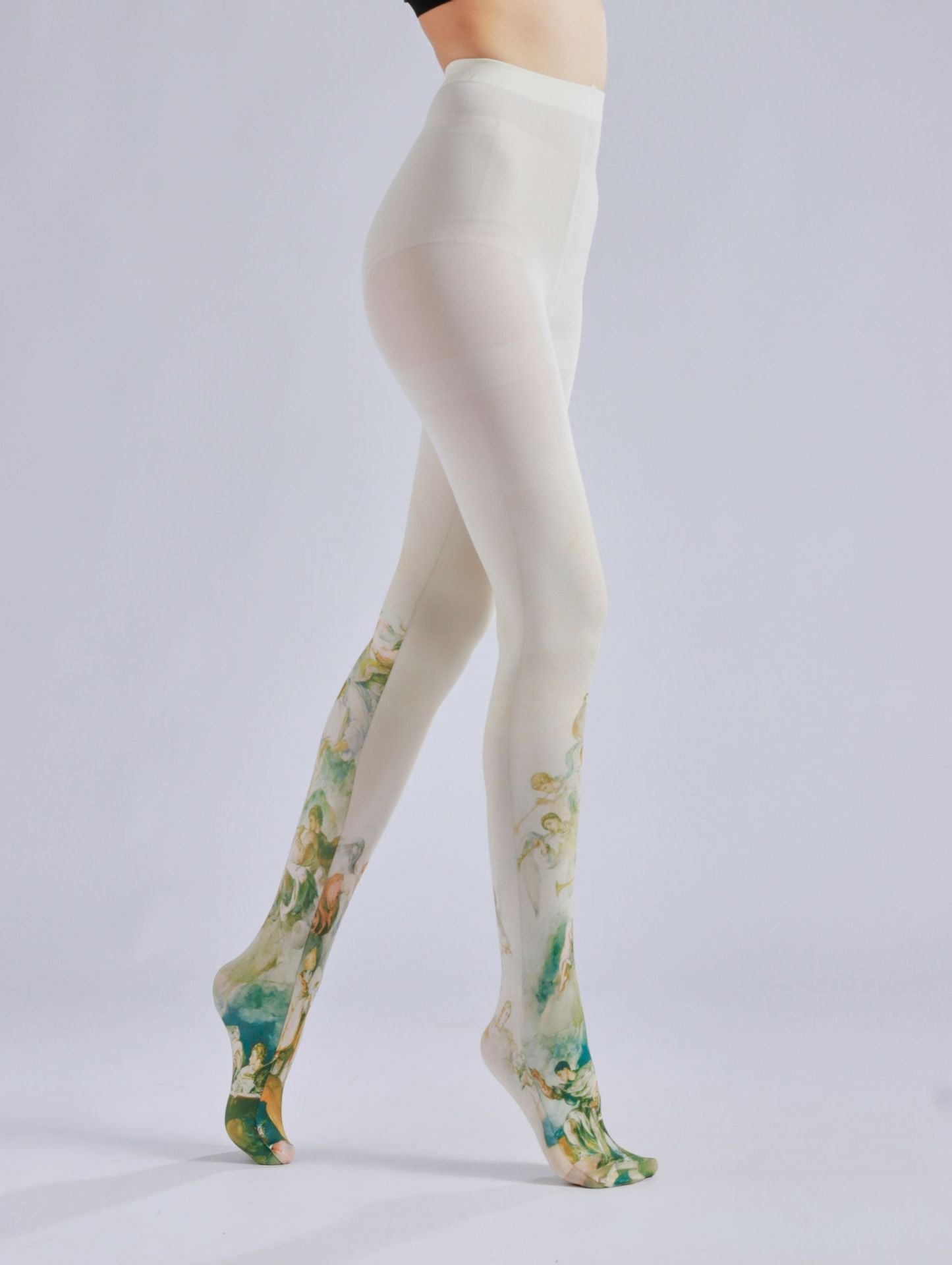 Rococo Tights French 18th-Century Painting with high elasticity and compression,shaping fit and ideal for weddings, parties, ethnic outfits, and street fashion