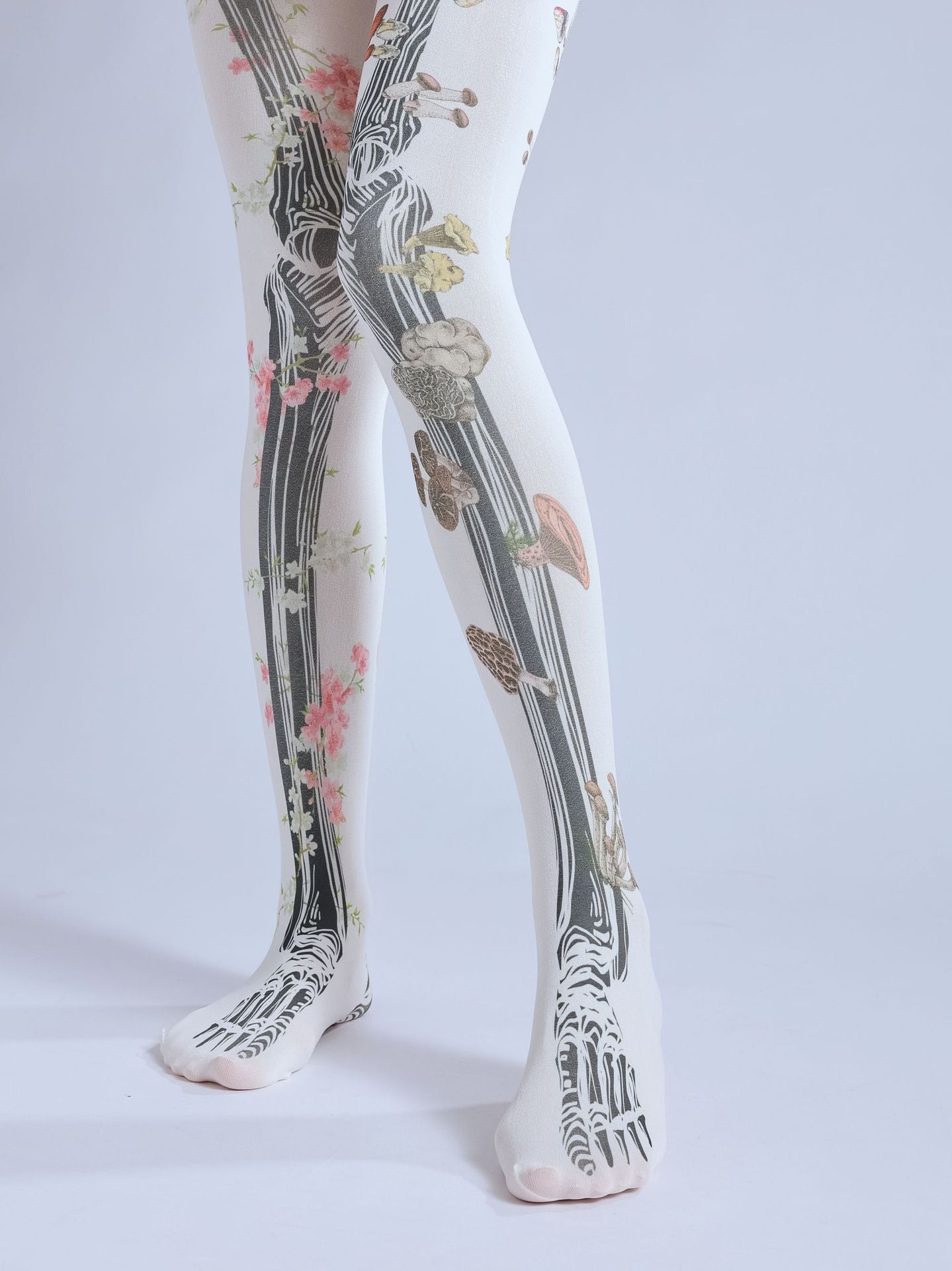 Gothic Skeleton Tights Dark Punk Stocking with high elasticity, perfect for parties, cosplay, events, and street fashion