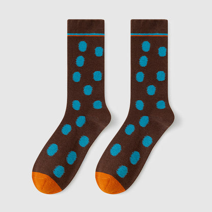 Polka Dots Socks women cotton outdoor 