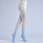 Grident Blue Star Pantyhose Bow JK Tights with high elasticity and shaping fit, suitable for events, cosplay, street style, and gifting girls at Christmas