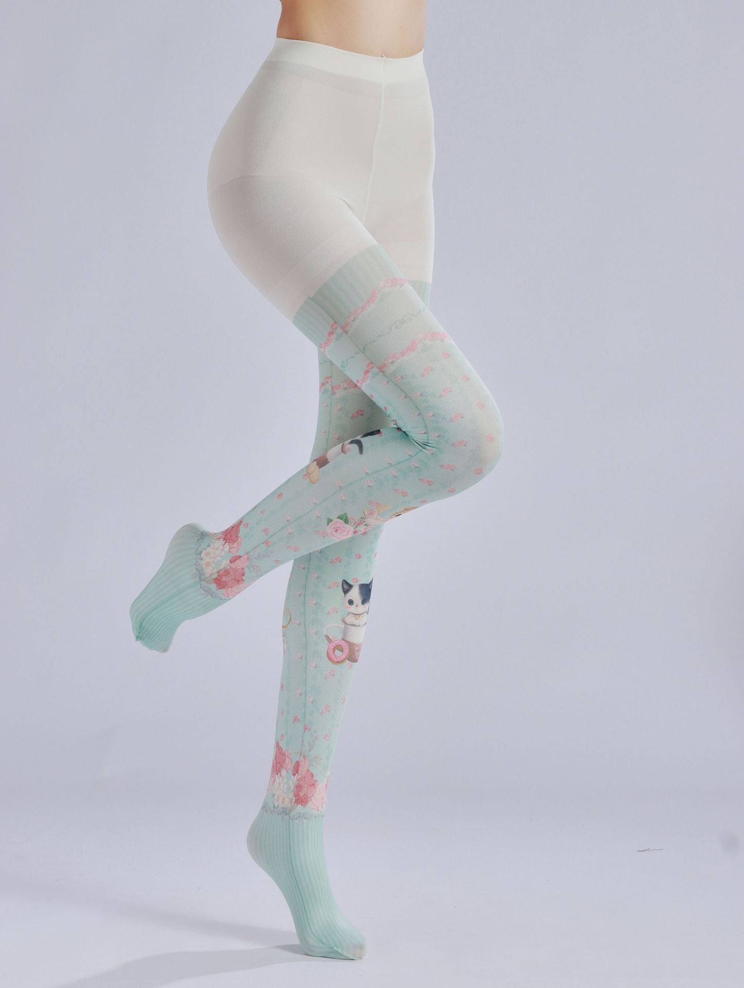 Kitty Lolita Women Tights with high elasticity and shaping fit, suitable for events, cosplay, street style, and gifting girls at Christmas