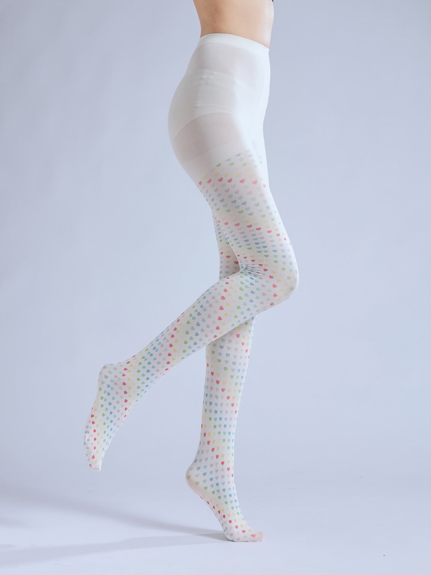 Colorful Heart Tights-Grainvity