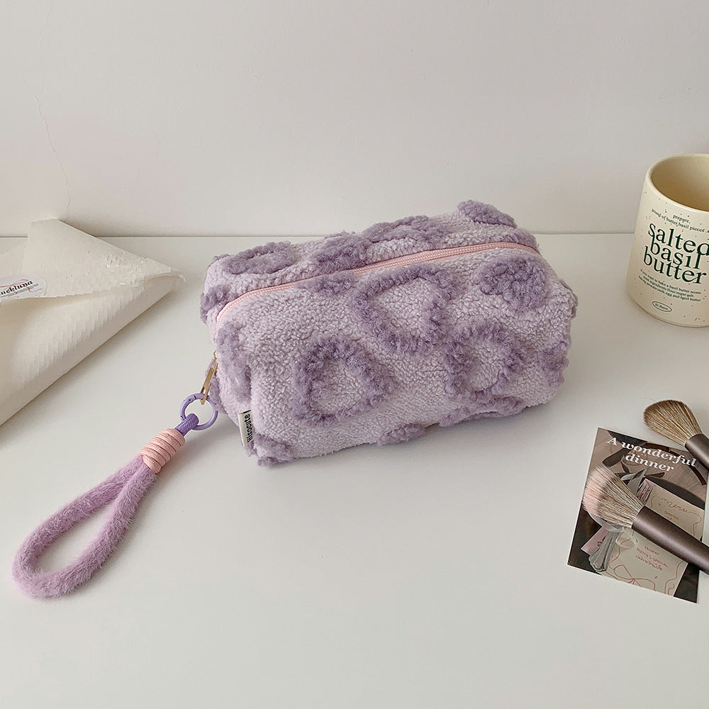 Fuzzy Makeup Bag