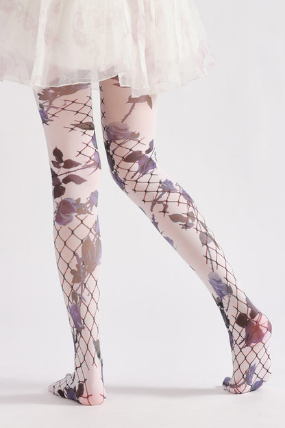 Gothic Dark Rose Tights-Grainvity