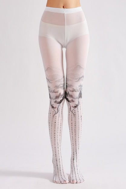 Chinese Style Painting Tights-Grainvity