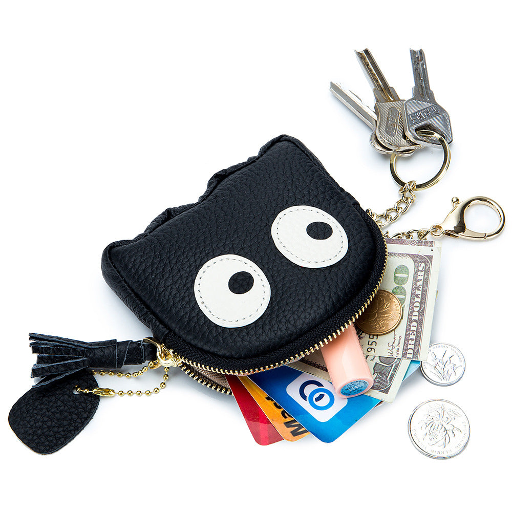 Cartoon Cute Octopus Card Bag Leather Change Bag