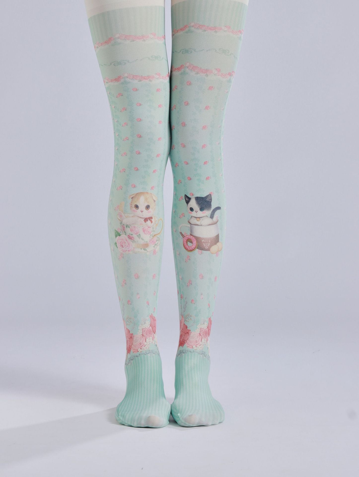 Kitty Lolita Women Tights with high elasticity and shaping fit, suitable for events, cosplay, street style, and gifting girls at Christmas