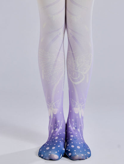 Purple Grident Tights Lolita-Grainvity