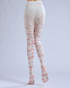 Victorian Cameo Tights Vintage Baroque Stockings with high elasticity and shaping fit, suitable for events, cosplay, street style, and gifting girls at Christmas