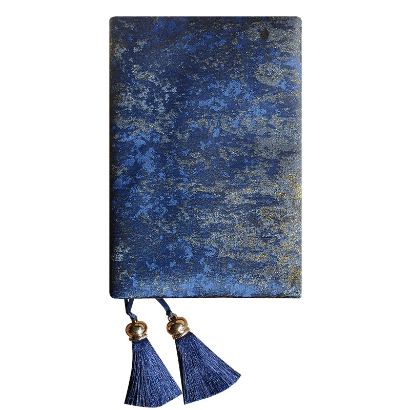 Fabric Notebook / Book Cover Dark Blue