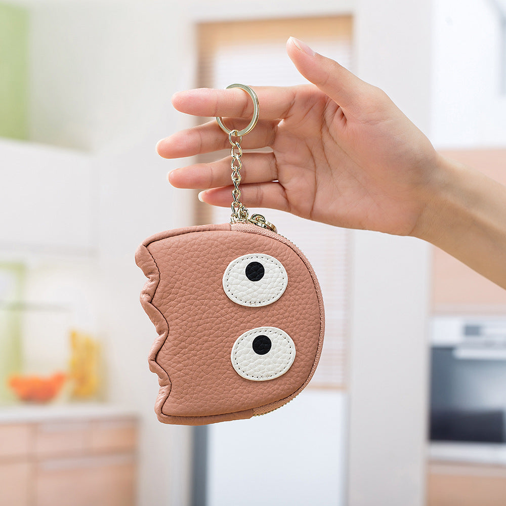 Cartoon Cute Octopus Card Bag Leather Change Bag