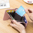 Short Three Folder Mini Wallet