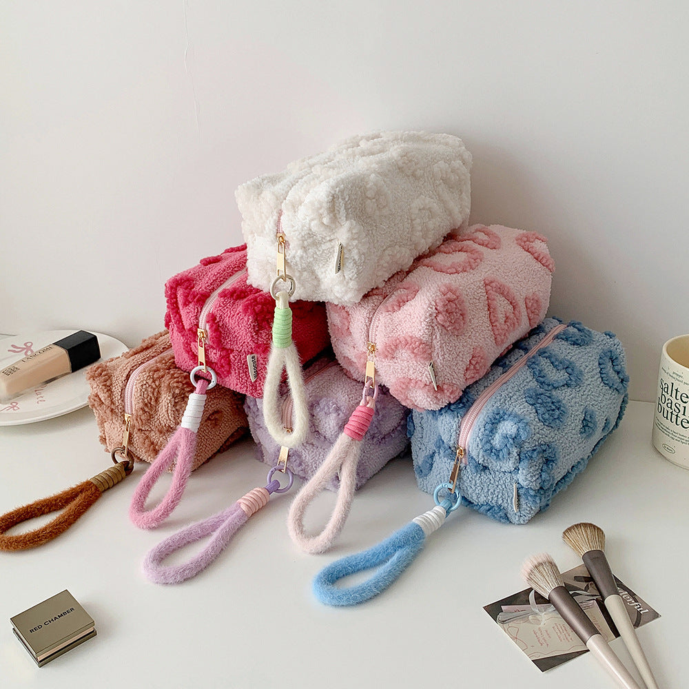 Fuzzy Makeup Bag