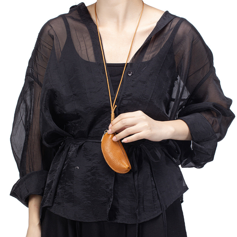 Neck mouth red envelope mini bag