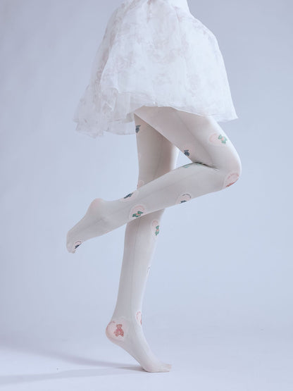 Teddy Bear Tights Velvet Stockings-Grainvity