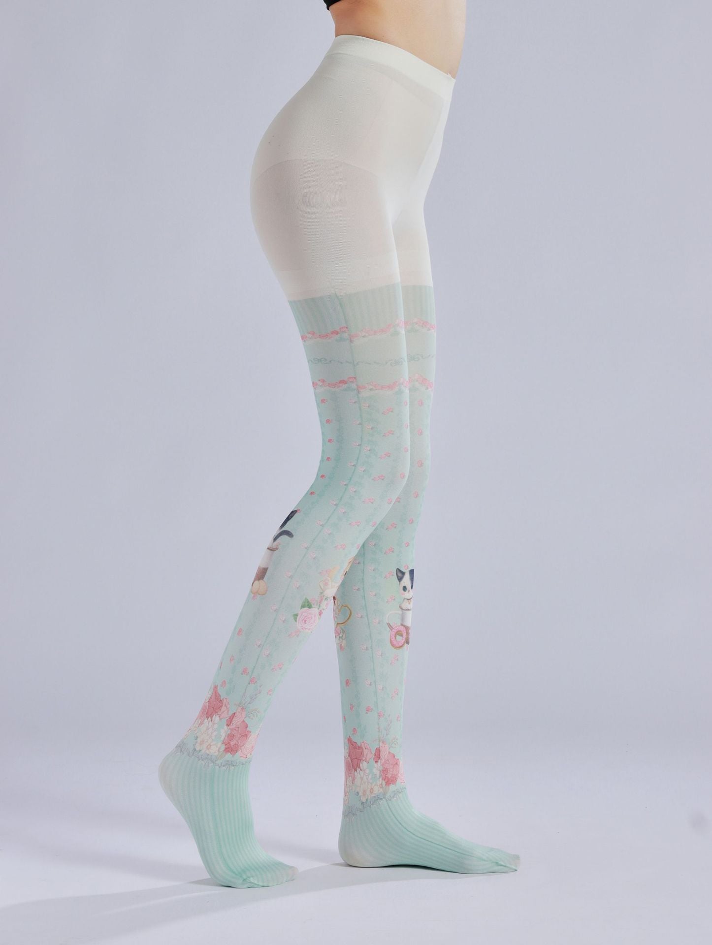 Kitty Lolita Women Tights with high elasticity and shaping fit, suitable for events, cosplay, street style, and gifting girls at Christmas