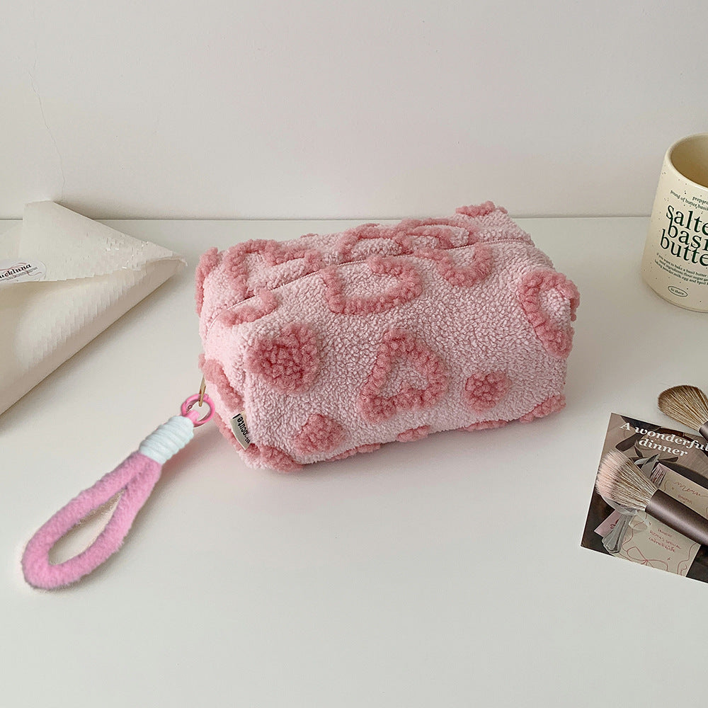 Fuzzy Makeup Bag