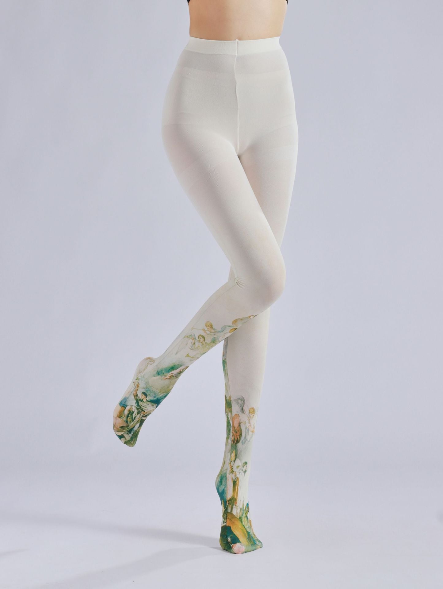 Rococo Tights French 18th-Century Painting with high elasticity and compression,shaping fit and ideal for weddings, parties, ethnic outfits, and street fashion