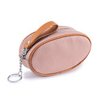 Compact color keychain storage small wallet