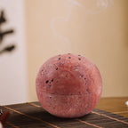Natural Stone Censer & Aroma Burner | Travertine Incense Holder