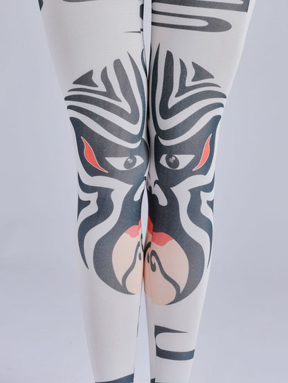 Chinese Peking Opera Face Tights-Grainvity