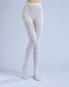 Striped Women Tights Ice Cream Stocking with high elasticity and shaping fit, suitable for events, cosplay, street style, and gifting girls at Christmas