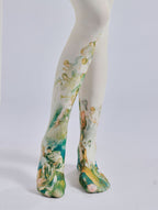 Rococo Tights French 18th-Century Painting with high elasticity and compression,shaping fit and ideal for weddings, parties, ethnic outfits, and street fashion